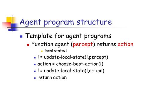 Agent Program.